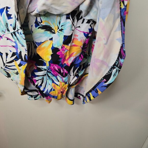 Le Cove Tropical Floral One Piece Swim Dress - Picture 8 of 10